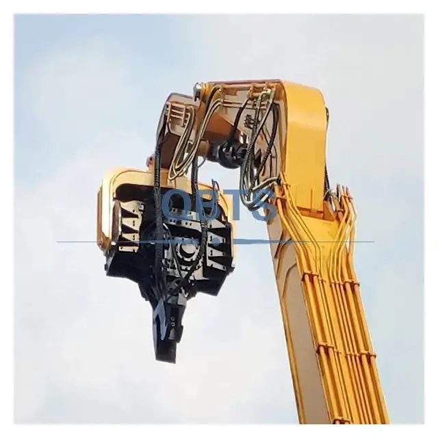 30-40 ton excavator equipped with hydraulic vibratory pile hammer and pile driver hammer for Hyundai R455LC-7