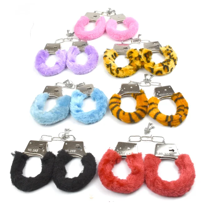 Sexy Soft Fluffy Stainless Steel Wrist Handcuff Sex Gift Toys Love Cuff High Quality Toy Cheap Handcuffs