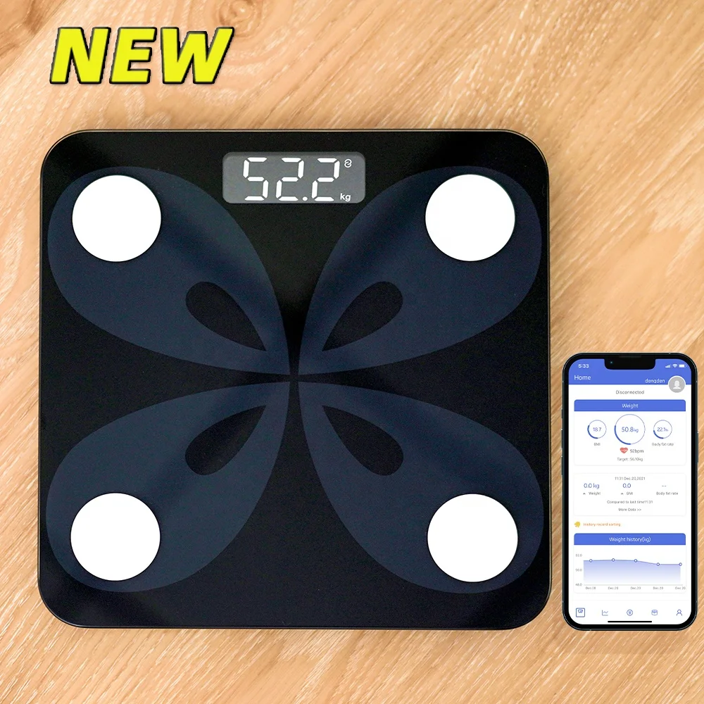 LCD Display bmi Scientific Digital Floor Weight Smart Body Fat Scale