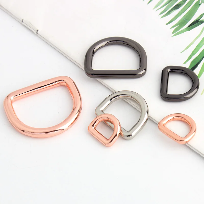 Nolvo World 10-13-19-25-30mm Hand Bag Purse Strap Belt Dog Collar Chain Clasp Metal D Ring Buckle