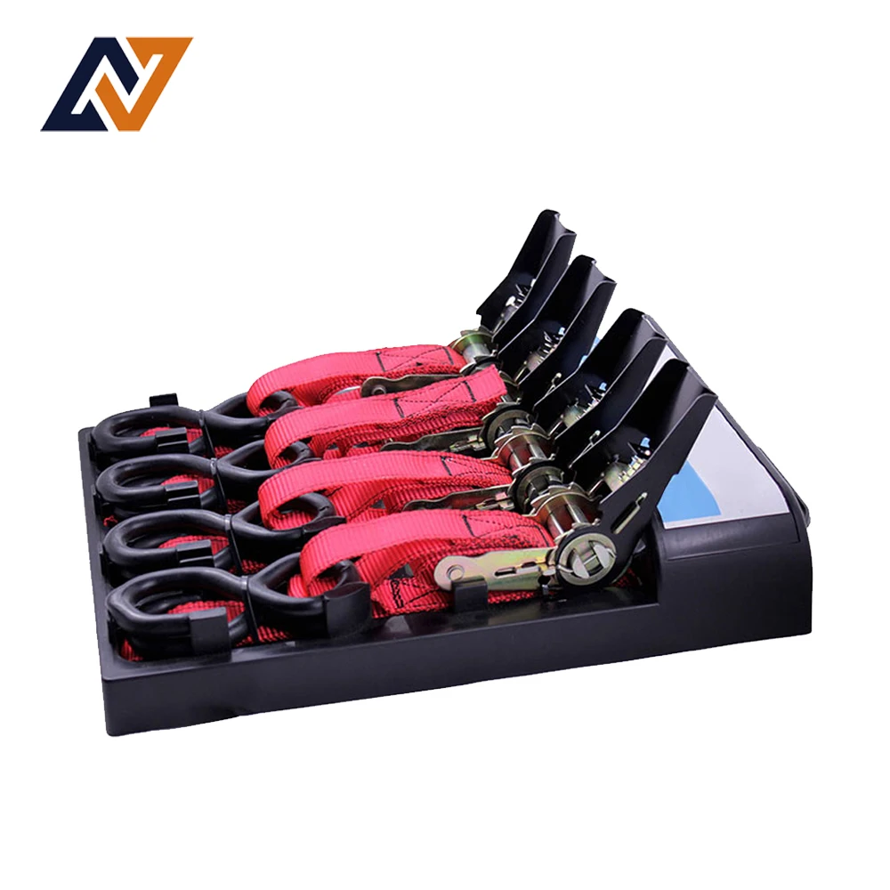 HongLi Ratchet Tie Down Straps for cargo control ratchet tie down straps 2pcs l+2pcs cam buckle