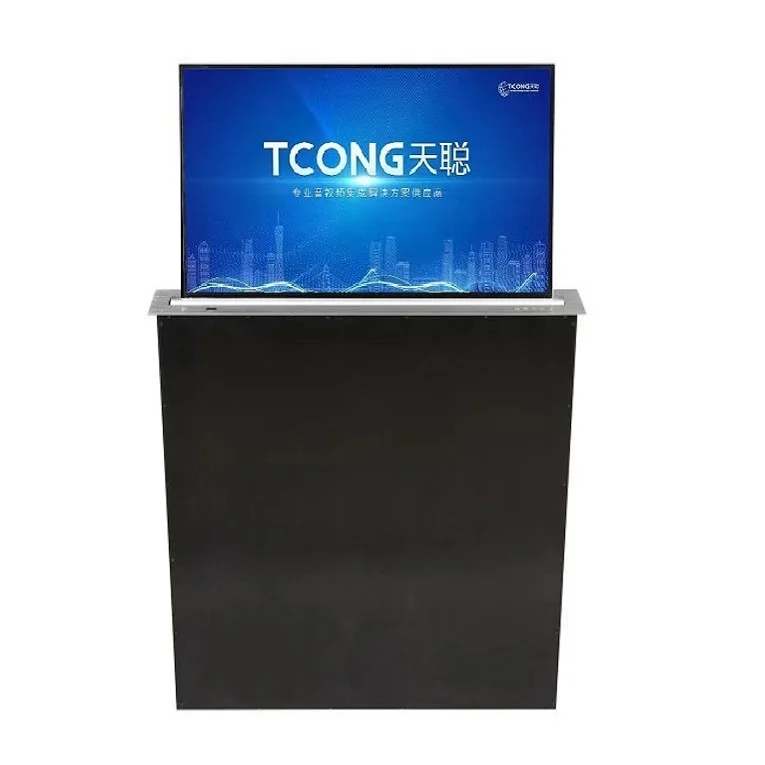 21.5 inch Audio System Paperless Video Multi Conference System Motorized Lcd Retractable Monitor Lift