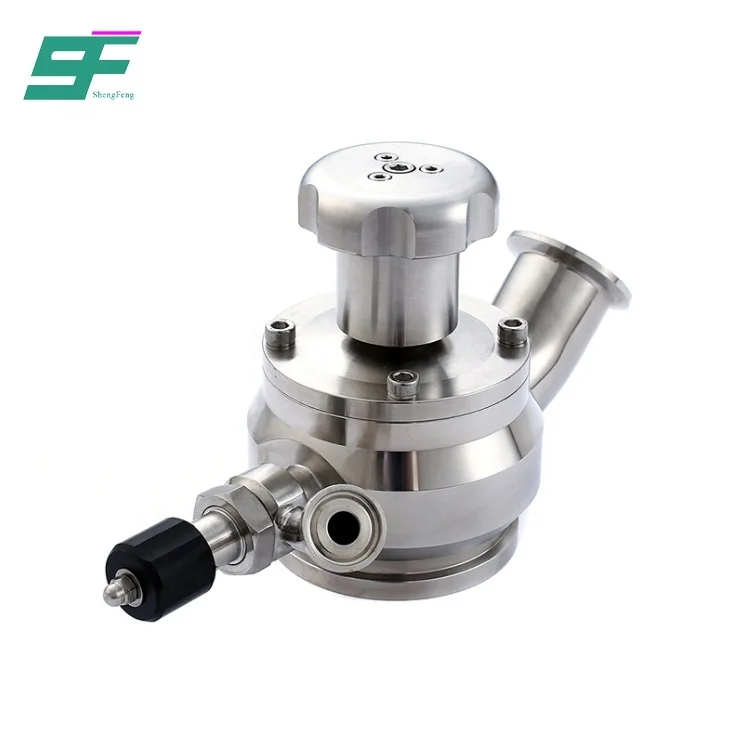 
SS304 SS316L Sanitary Welded Stainless Steel Handwheel Sampling Valve With Port Caps And Chain 