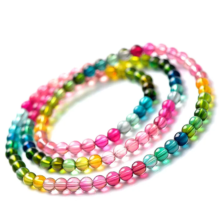 Natural Brazilian candy color rainbow tourmaline Bracelet wangfuwangzi fortune jewelry gift Bracelet