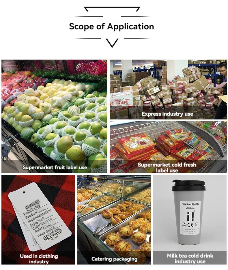 Manufacturer Custom Logo Label Stickers Roll Labels for Food Packaging