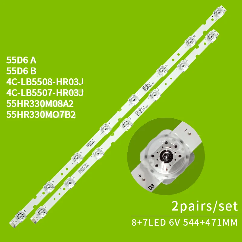 55HR330M07B2 55HR330M08A2 V2 Barra De Luces барные светодиоды для TCL 55P8M 55P65 55P65US LED TV