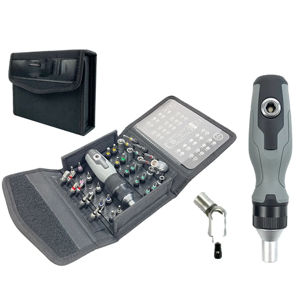 L3003-A 41in1 manualMulti-function Ratchet Screw driver Magnetic tip easy carry Tool Kit 41-in-1 precision ratchet screwdriver