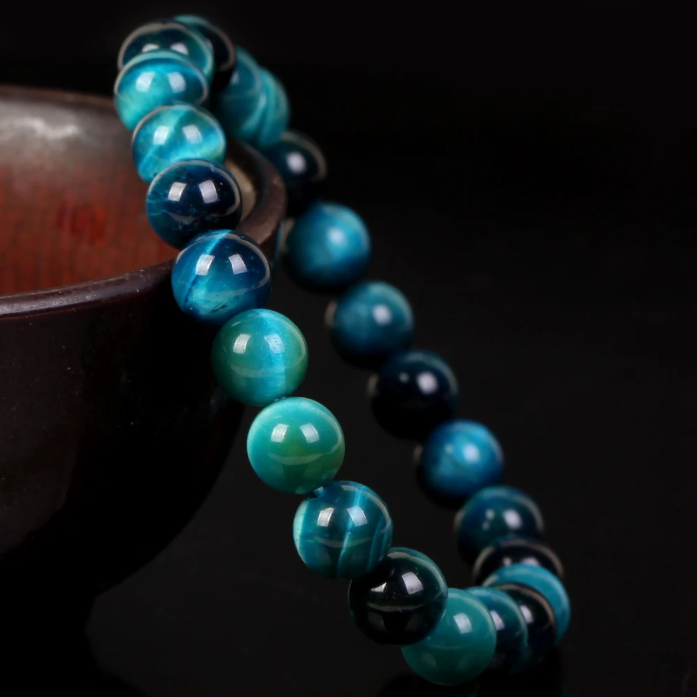 Wholesale 4/6/8/10/12mm Natural Stone Beads Gemstone A +Tiger Eye  Beads Bracelet