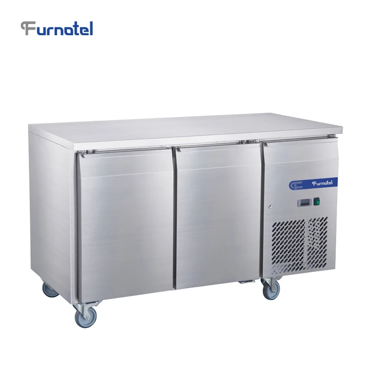 ОАЭ складские запасы оформления кухни ресторана под рабочей поверхностью 2 двери Fancooling холодильник морозильная камера