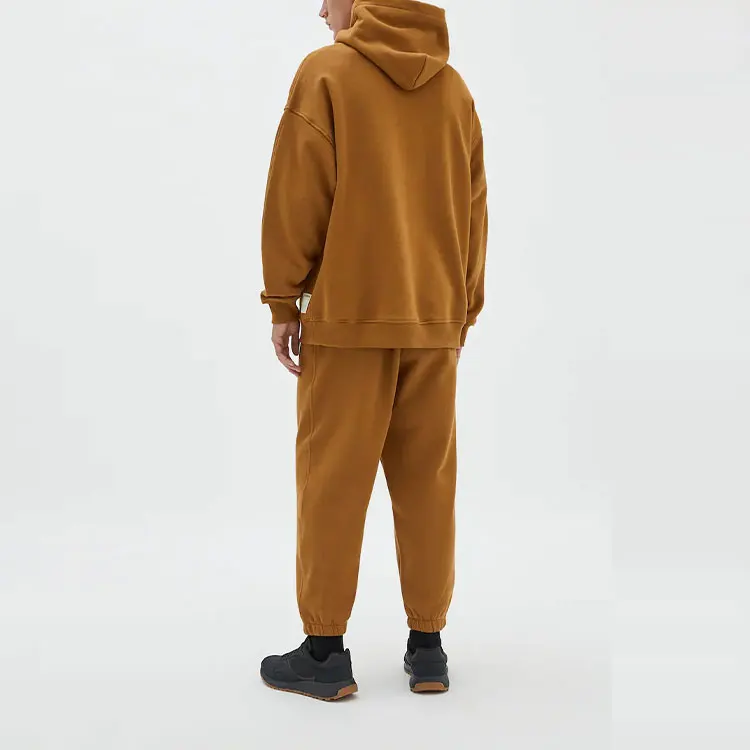 wholesale oversized cotton fleece custom sweatsuits jogger two pieces sets tracksuits for men jogging polyester unisex tracksuit