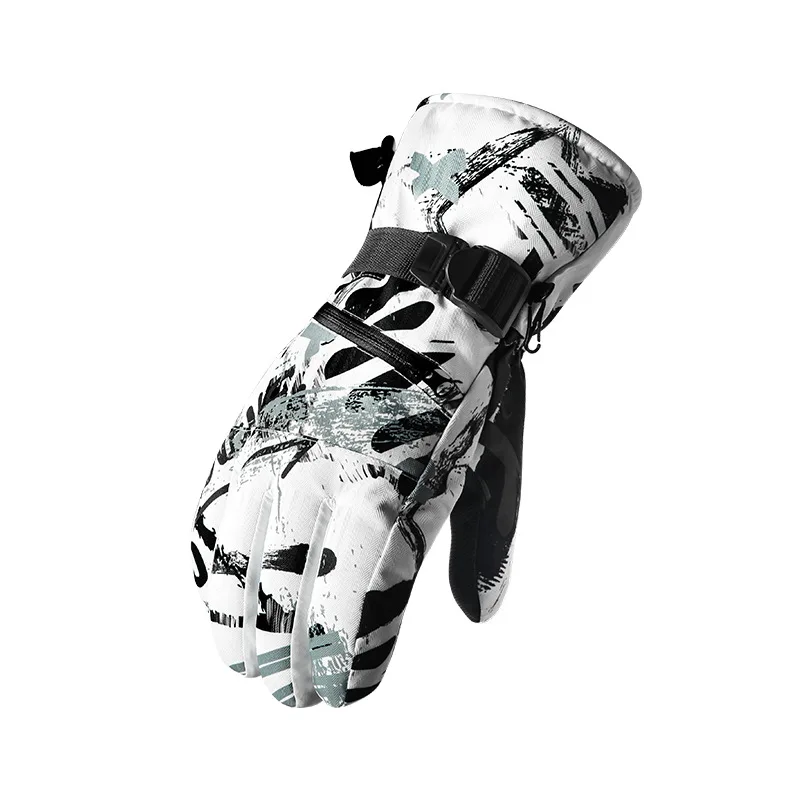 Winter Ski Gloves Plus Velvet Warm Touch Screen Snowboard Racing Waterproof Gloves For Men And Women