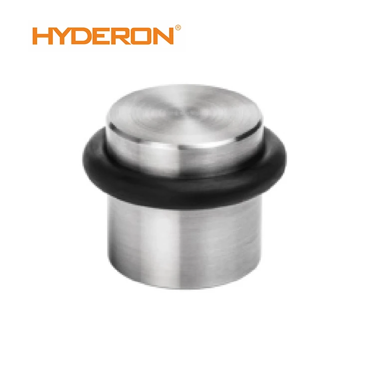 Hyderon Cylindrical Stainless Steel Door Stopper Rubber Ring Door Stoppers for Metal Door Accessories