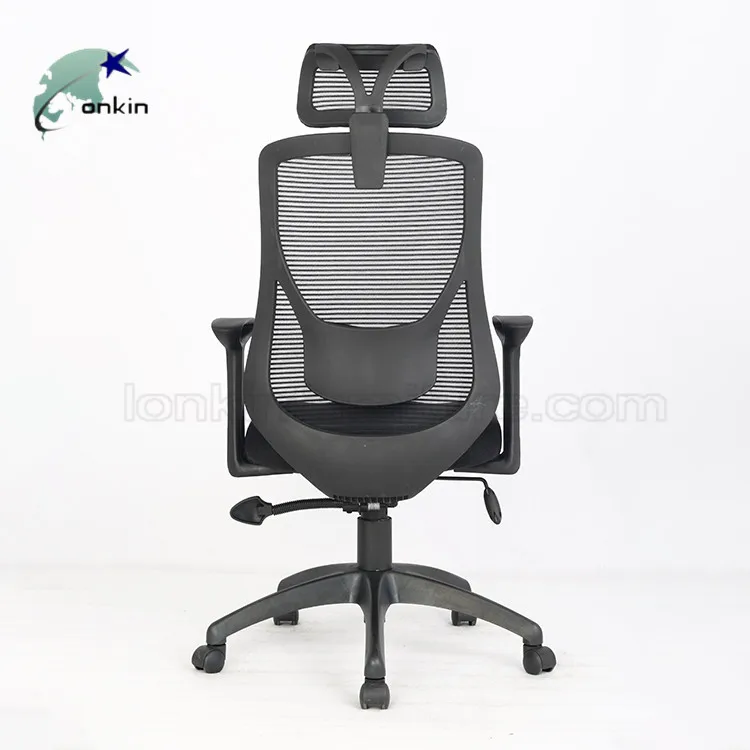 Black  Ergonomic Mesh Office Desk Chair  Swivel  Head Rest Back Support Executive Office Chair