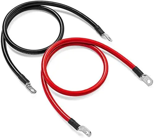 Силиконовый кабель 0AWG 1AWG 2AWG 4AWG 6AWG 7AWG с проушиной высокомощный провод силиконовый Инвертор батареи