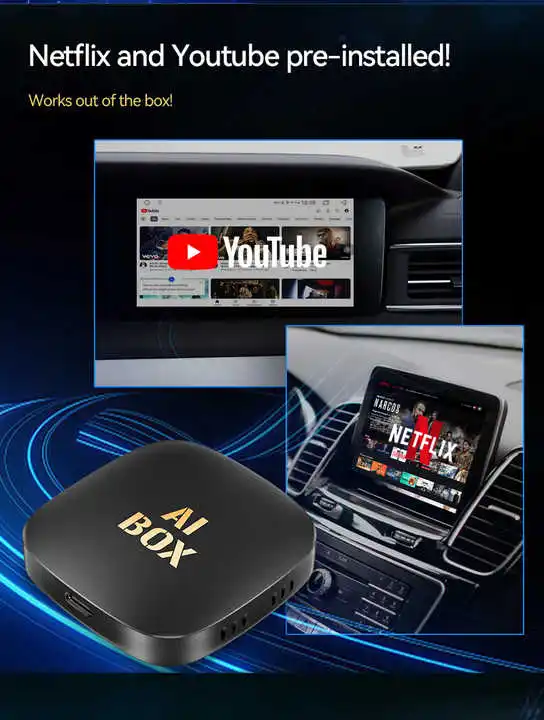 2024 carplay ai tv box plus android 13 car smart carplay box youtube dongle with dashcam 2gb 16gb