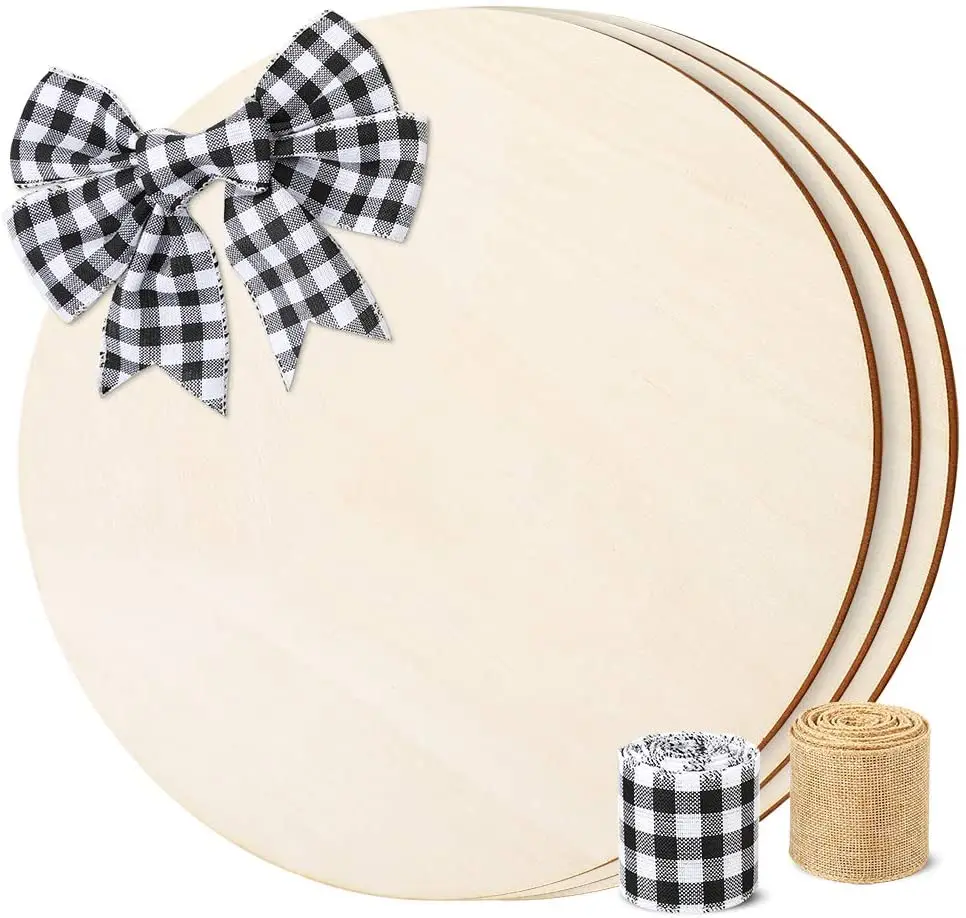 Unfinished Thick Blank 18 inch wood rounds wooden sign wood circles round