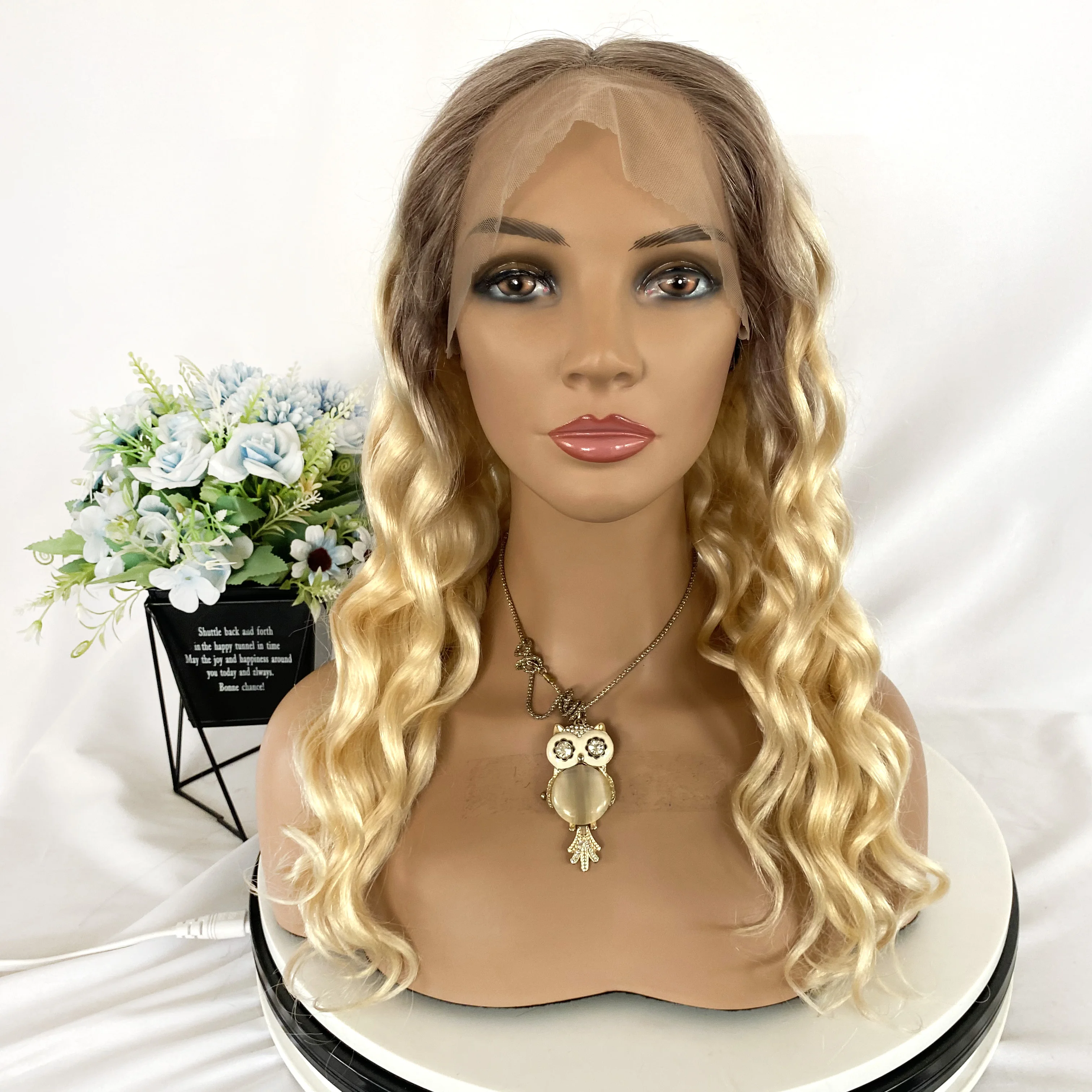 wholesale Human Hair Wigs Deep Curly Virgin Hair 13X3Lace ombre Human Hair Wigs For Black Women Hd Lace Front Wigs