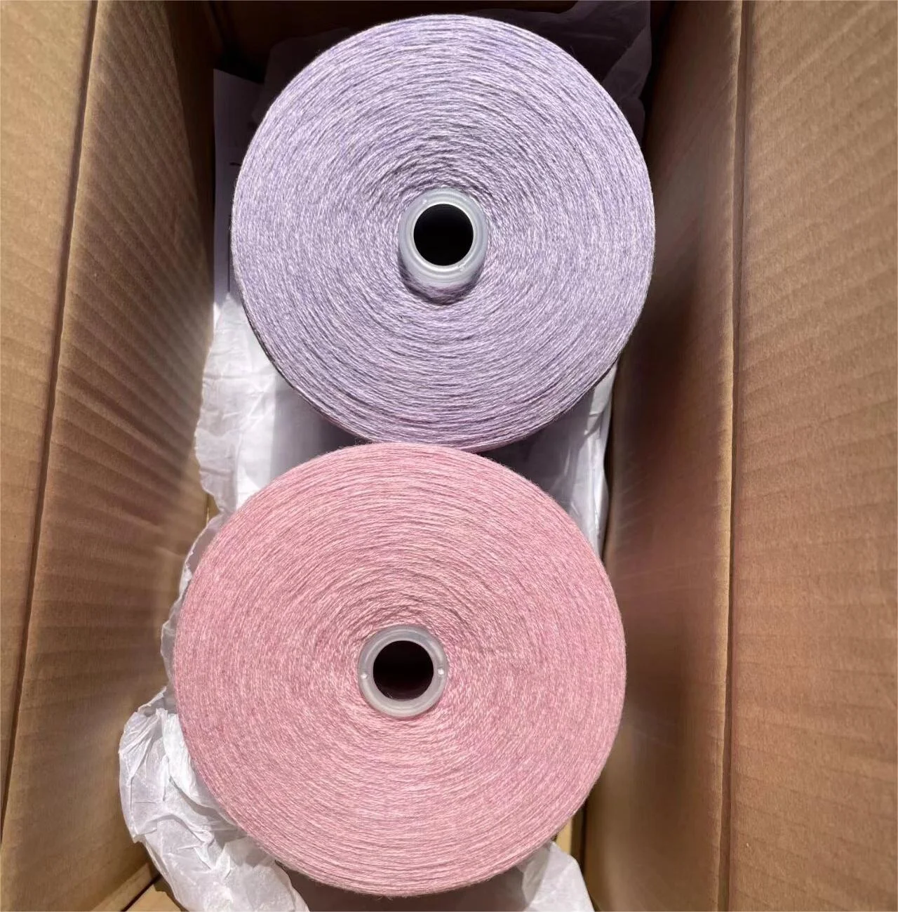 Undyed Mulberry Silk Merino Blended Hand Knitting Yarn For Hand Dye
