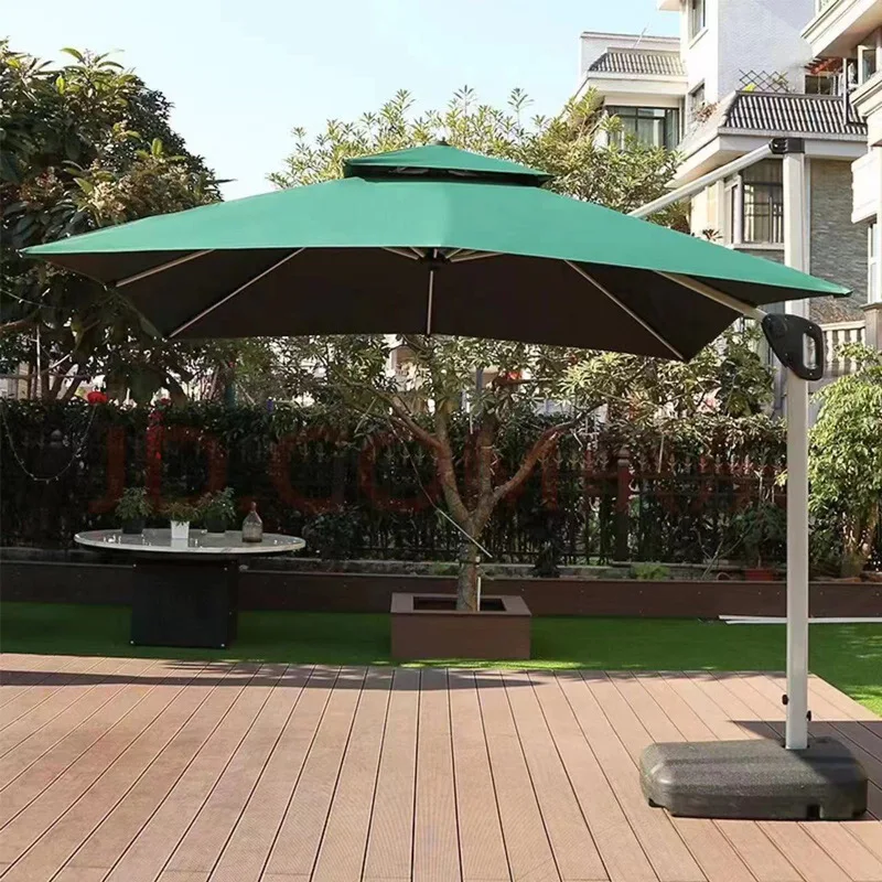New Deign Outdoor Sun LED Light Patio roma parasol Roman umbrella For Garden Shading