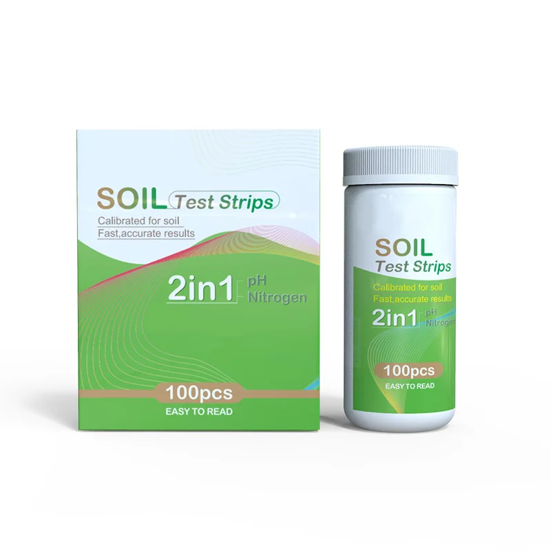 Soil Ph Nitrogen Nitrate Testing Kit for Garden and Home Farm Plants with PH Soil test strips