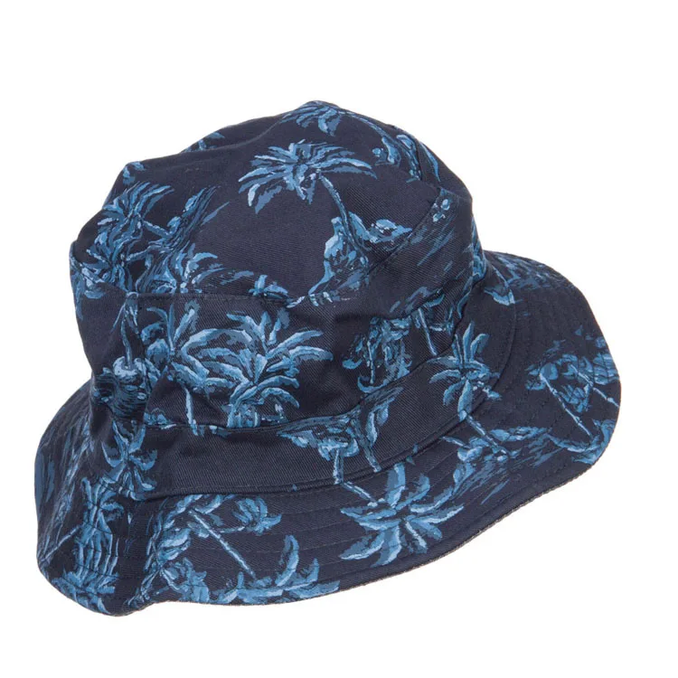 Wholesale Oem Factory Custom Your Logo Pattern All Over Print Fisherman Sun Shade Beach Cap Bucket Hat