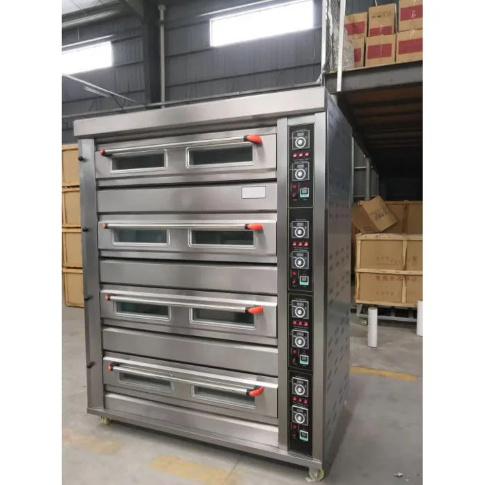 4deck 16 tray industrial pizza oven pizza gas  oven for bread baking
