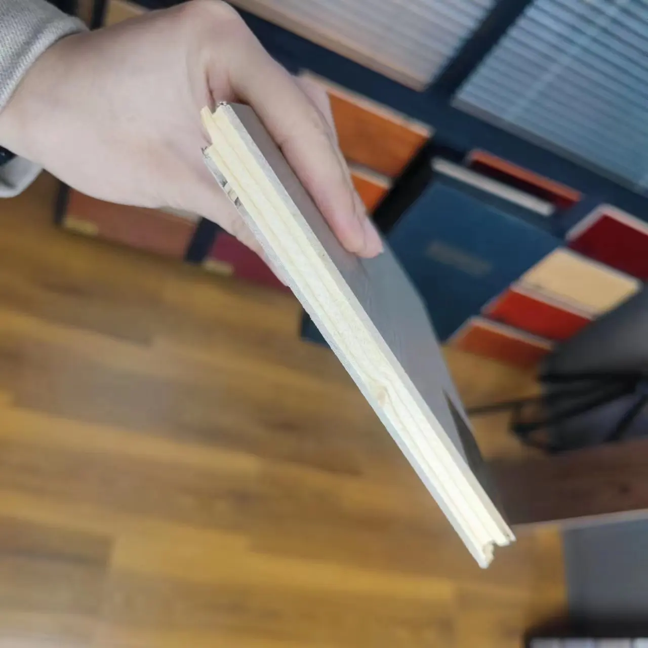 Natural Bamboo Flooring Teak Flooring Wooden Laminates Baseboard White Balcony Waterproof Outdoor Floor