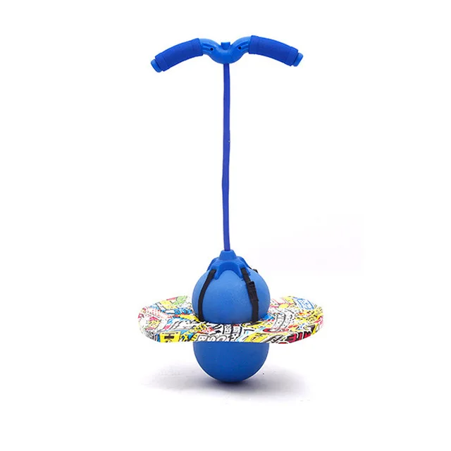 YINGPEI Pogo Bouncing Ball High Bounce Jump Trick Board Pogo Bouncing Ball with Handle and Ball Pump