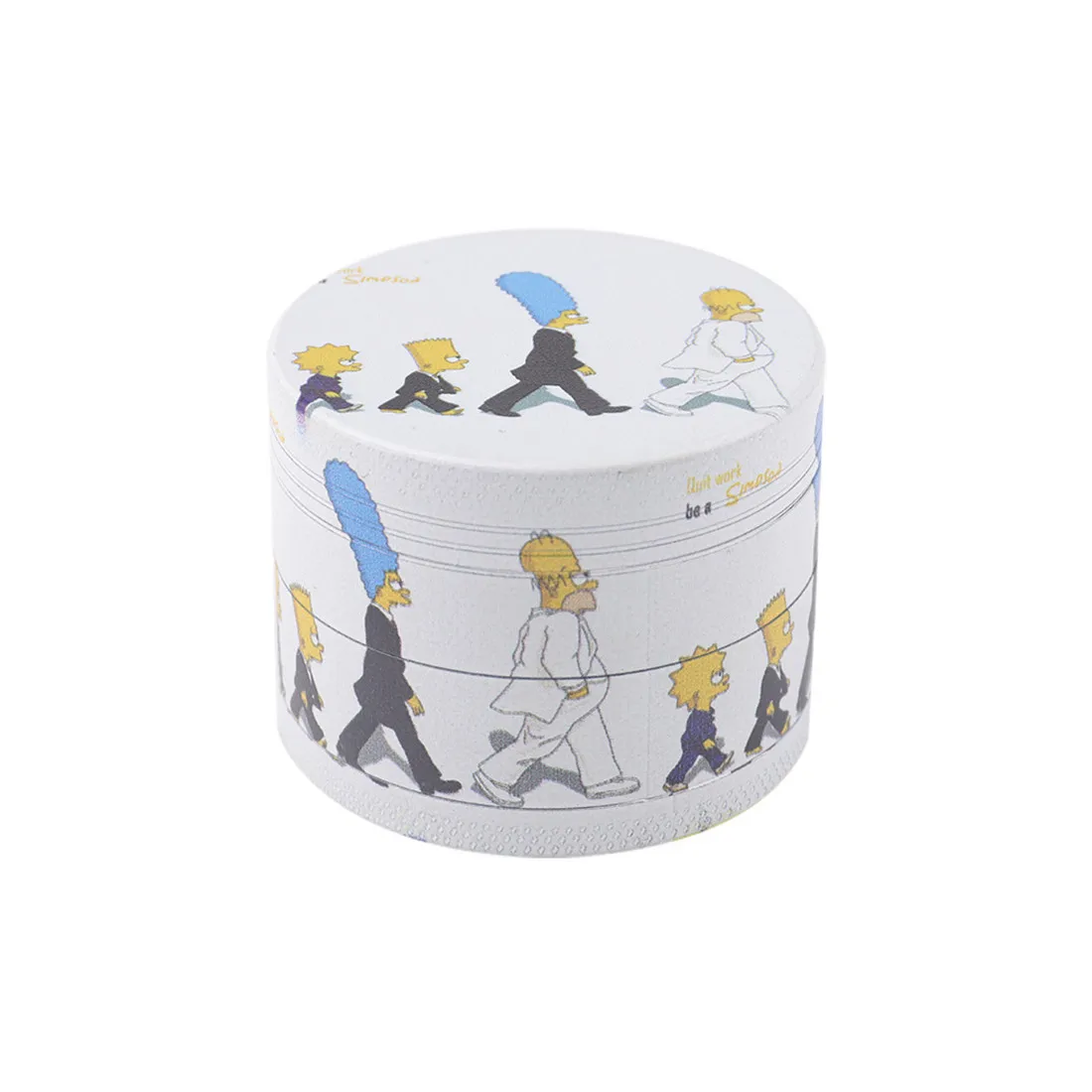 Аксессуары для курения Lvhe с логотипом на заказ, 4 штуки, цинковые Симпсоны, УФ-печатная шлифовальная машина