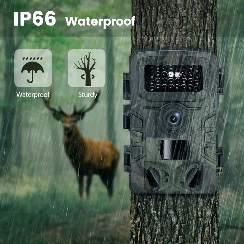 58MP 2.7K Wildlife Hunting Trail Game Camera Security Camera Waterproof Day & Night Dual Use Hunting Scouting Camera