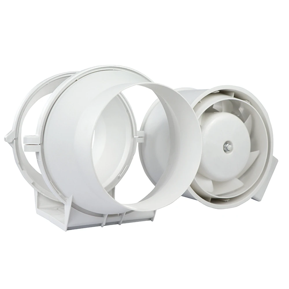 Plastic High Efficiency Centrifugal In line Duct Air Suction Extractor Exhaust Fan Axial Mixed Flow Ventilation Fan For Home