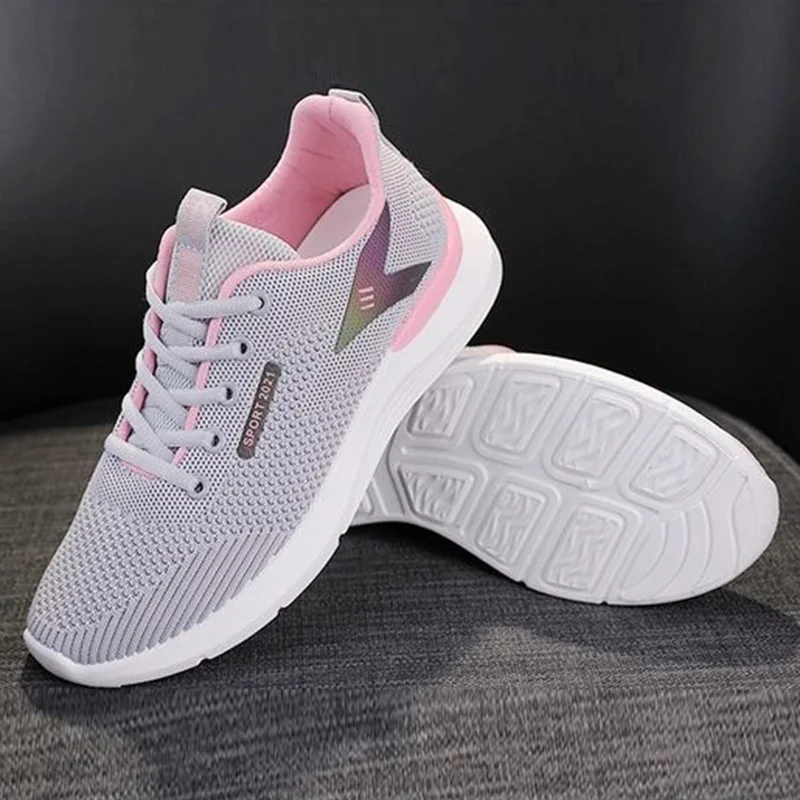 trending products 2023 new arrival chunky platform  women sneakers walking style shoes in pakistan summer casual shoes for women
