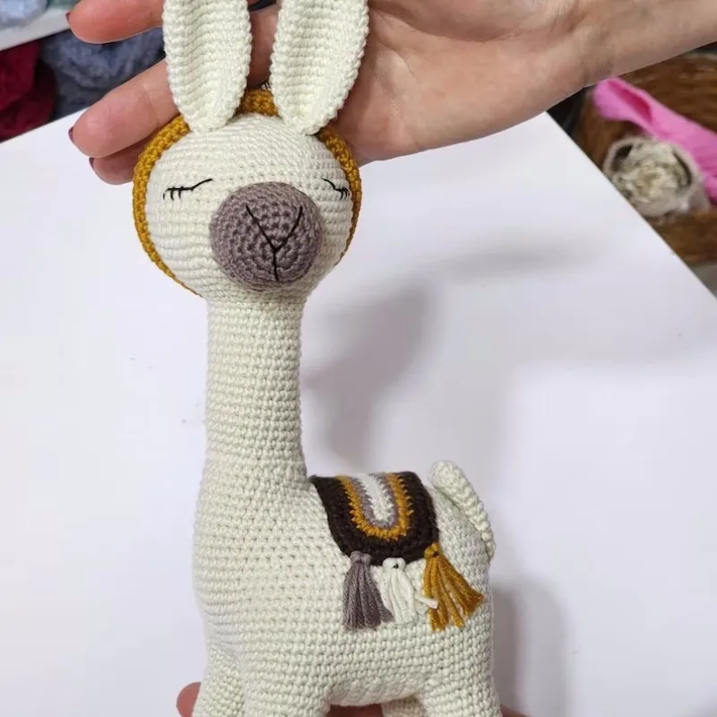 Wholesale Handmade Cute Lama Crocheted Amigurumi Alpaca Toy For Children Doll Boys And Girls Gifts