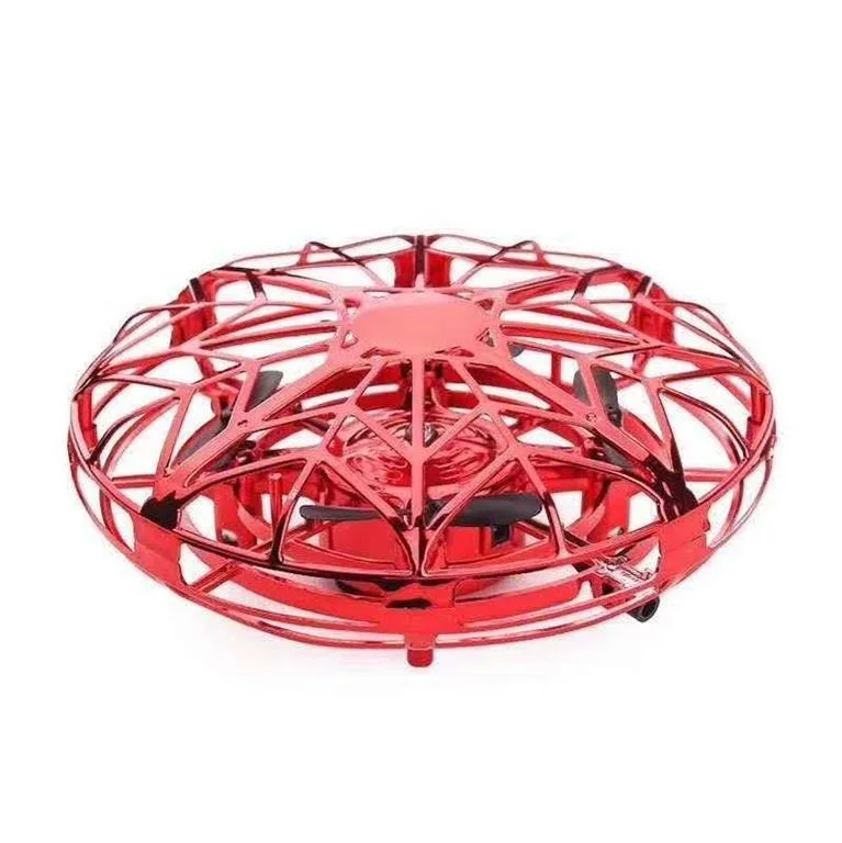 Anti-collision drone flight Red yellow and blue optional induction aircraft intelligent kids toys
