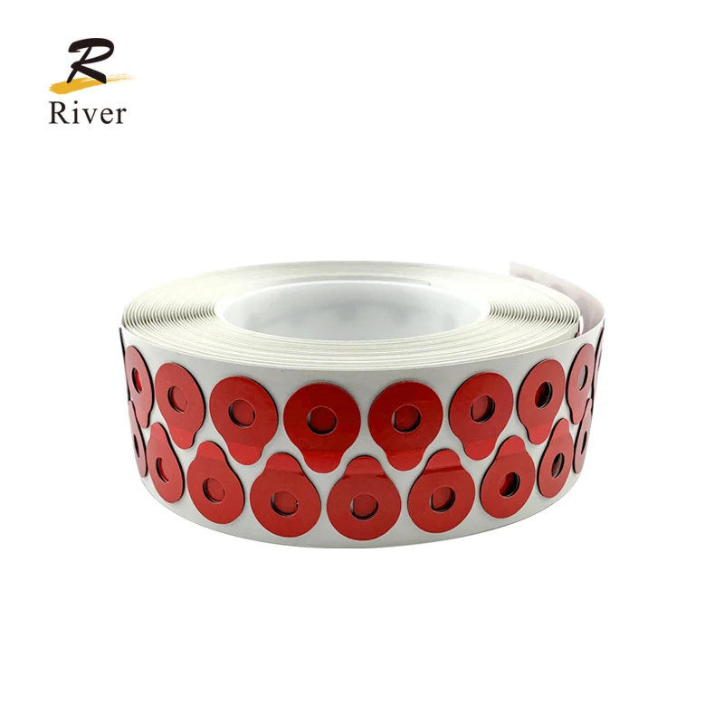 High quality 18*22mm Anti Slip Red Double-Sided Sticker Tape Optical Glasses Lens Blocking Pads