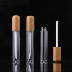 5ml Eco Friendly Lip Gloss Containers Tube Packaging 5ml Mini Bamboo Lipstick Tube