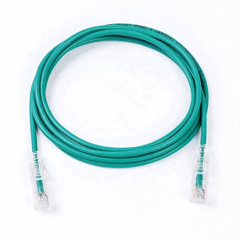 Network Cable 1FT 3FT 5FT 7FT 10FT 20FT 30FT 50FT Copper UTP RJ45 CAT6A CAT6 Round Patch Cord with plastic boots
