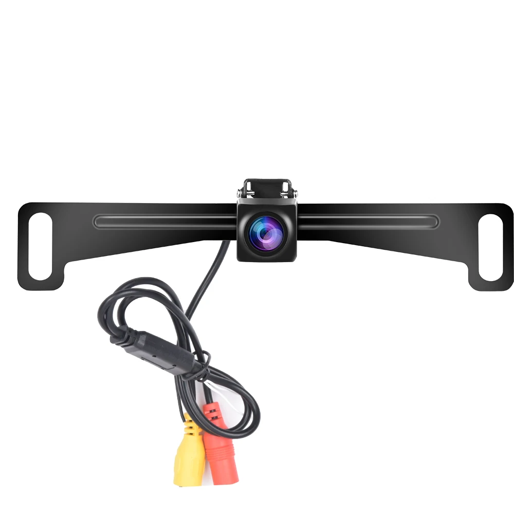 Hengdesen AHD License Plate Frame Camera Car Rear View Camera Parking Reverse Backup Camera Night Vision IP69 Waterproof 12V