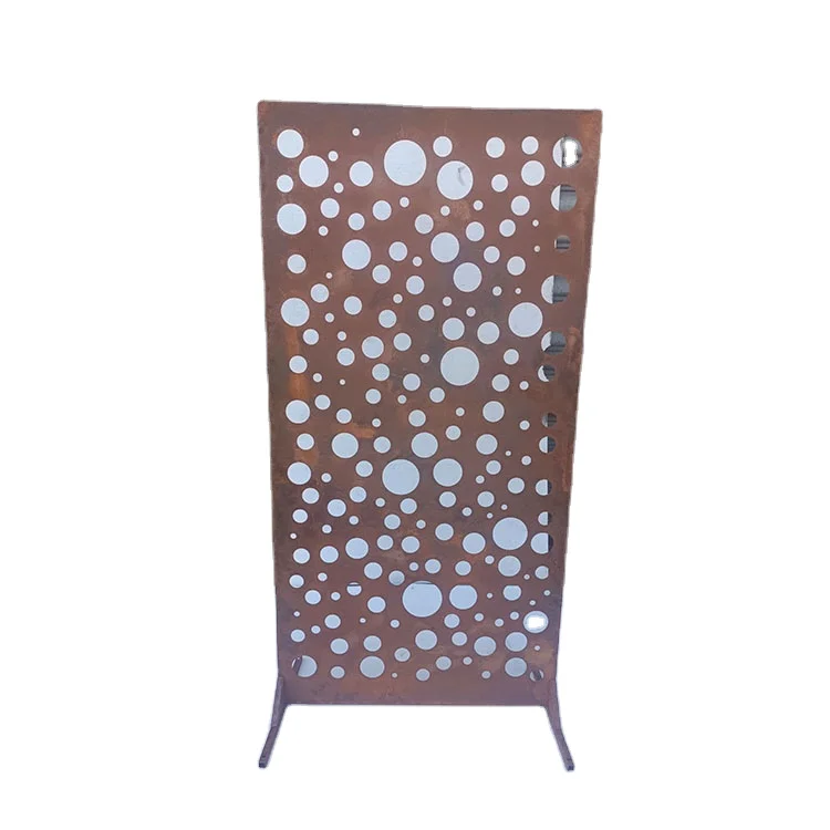 Customized Rusty corten steel screen for outdoor