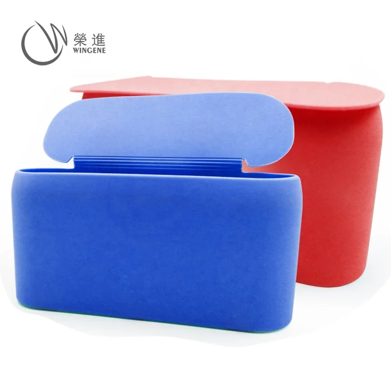 Fashion car waste bin silicone car trash can dust bin for sales promotion