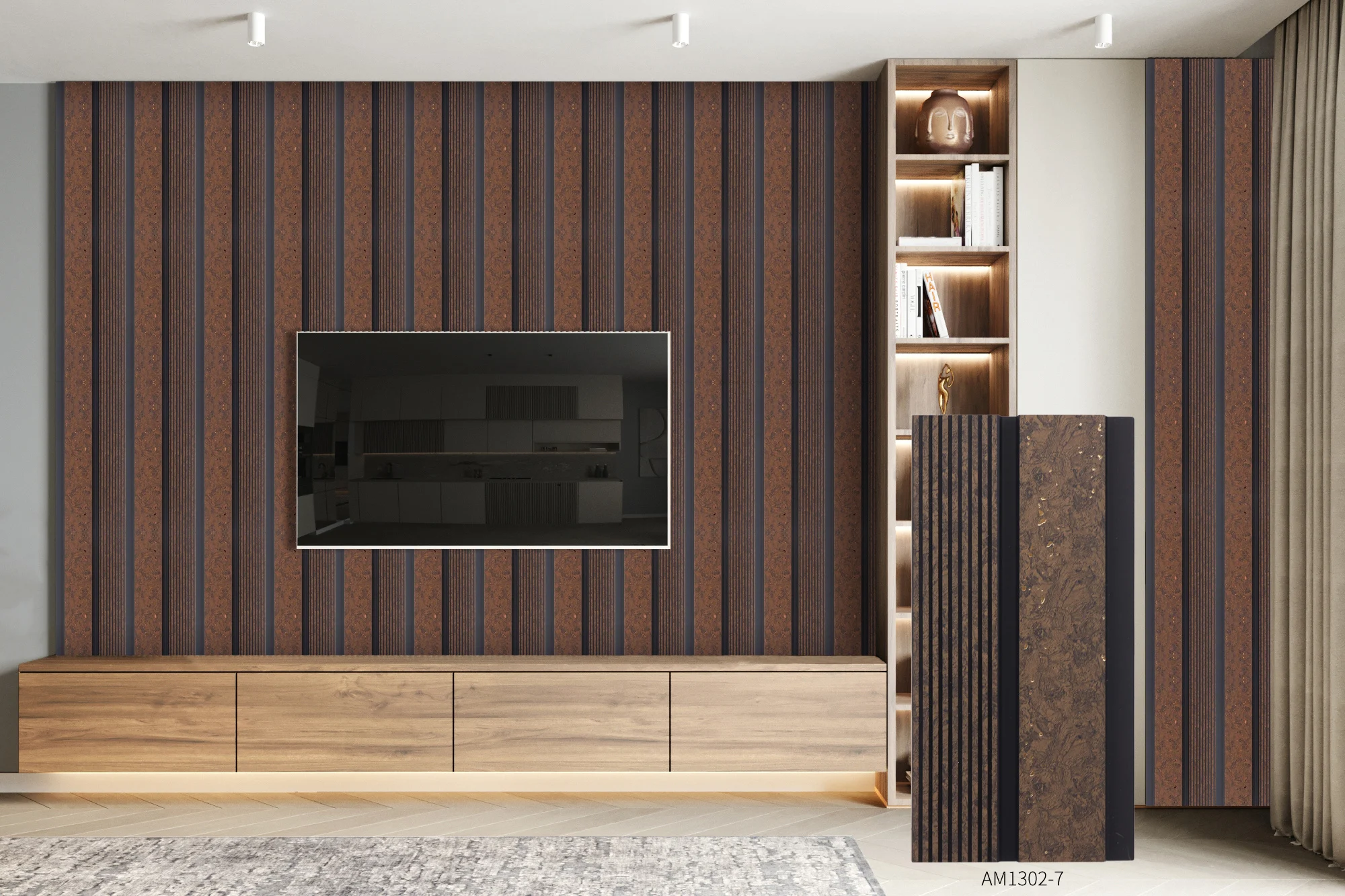 Customize polystyrene  new curved interior PS wall panel decorative wall panels