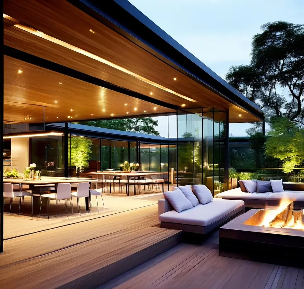 Modern Design Aluminum Frame Prefab Kit for Insulation Glass Conservatory Roof with Sliding Door for Sunrooms & Glass Houses