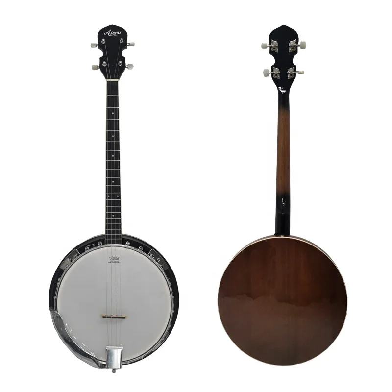 Aiersi High End Nice Quality 4 String Banjo for All Size Whole Price Musical Instrument China Factory Handmade Learner Beginner