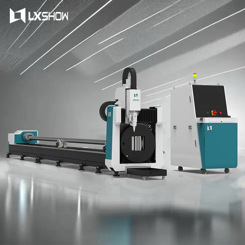 LX62TD fiber laser 2kw 3000 watt laser cutting metal tubes laser pipe cutting machine