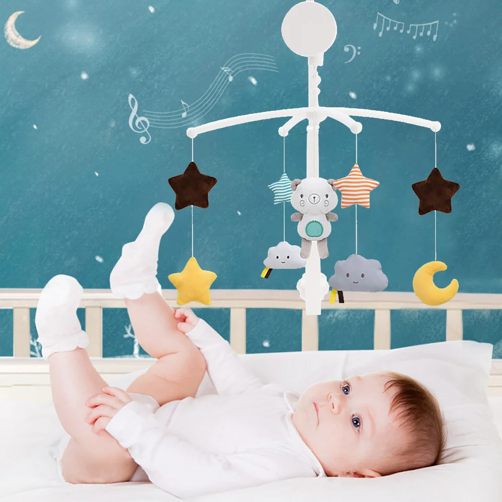  Горячая продажа вися Музыка Детские bed bell для детской кроватки игрушки проекции электронных