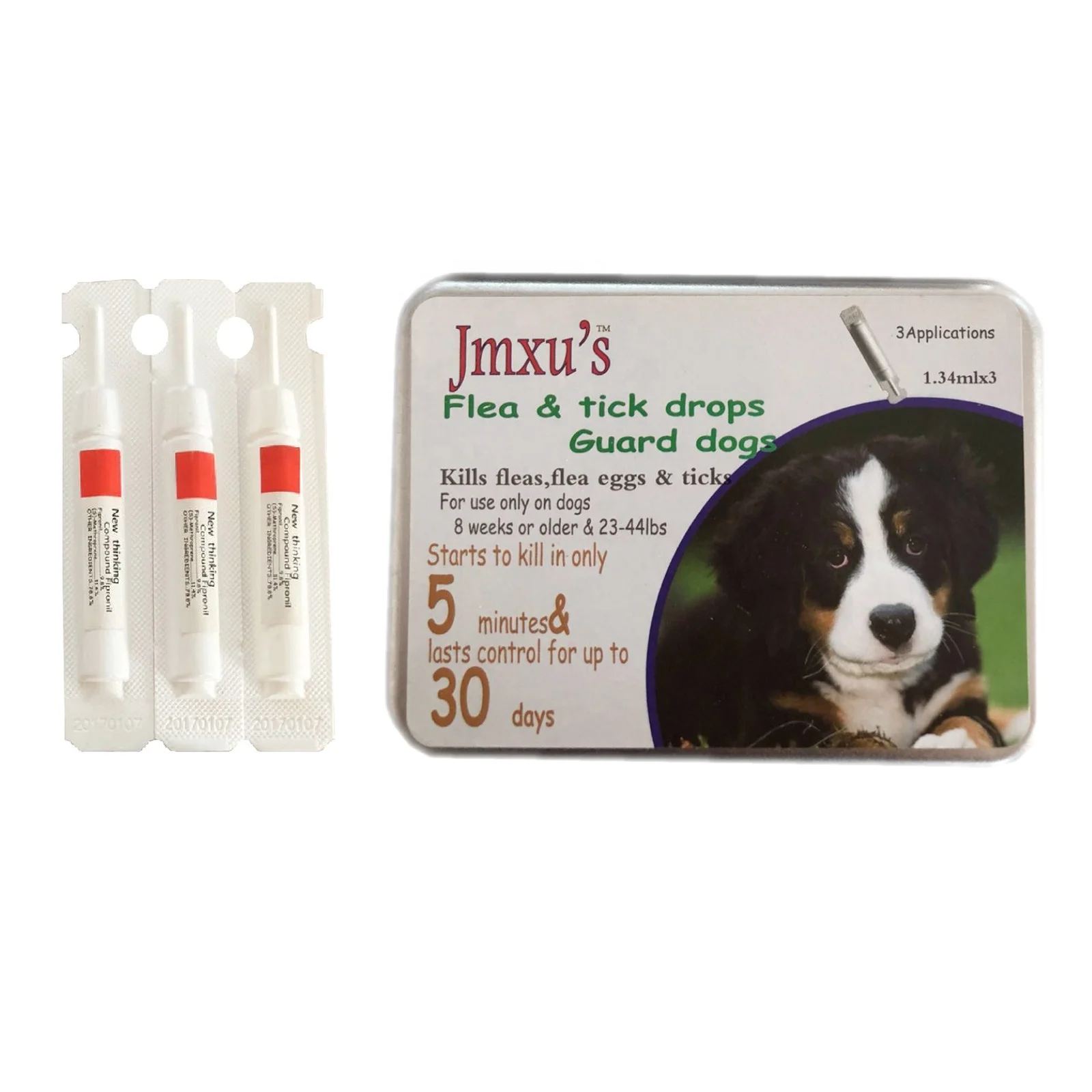 Flea and Tick Prevention for Dogs, Long-Lasting & Fast-Acting Topical Dog Flea Treatment Drops