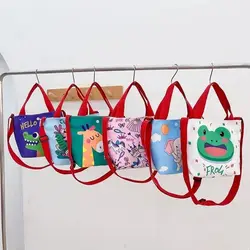 2022 New Cartoon Crossbody Bags for Children Animal Mermaid  Printing  Girls Handbags Multifunctional Canvas Bag