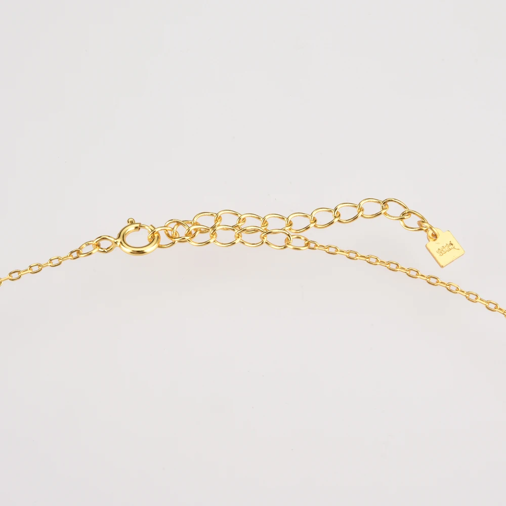 FUAMAY Fashion Jewelry Necklaces for Women Gemstone Blue Turquoise Diamond Coin Pendant Necklaces