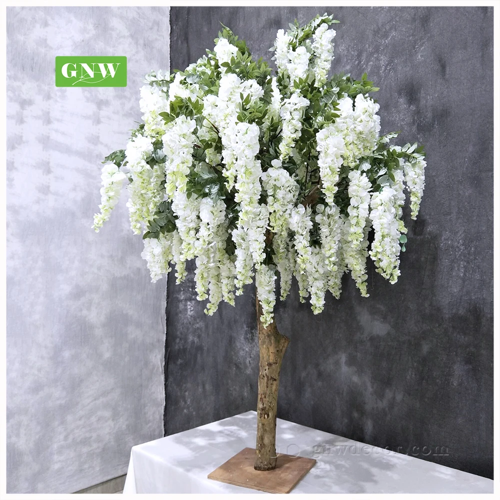 GNW Inexpensive Wedding Green Leaf Plastic Maple Willow Plants White Branches Buy Cherry Blossom Artificial Tree