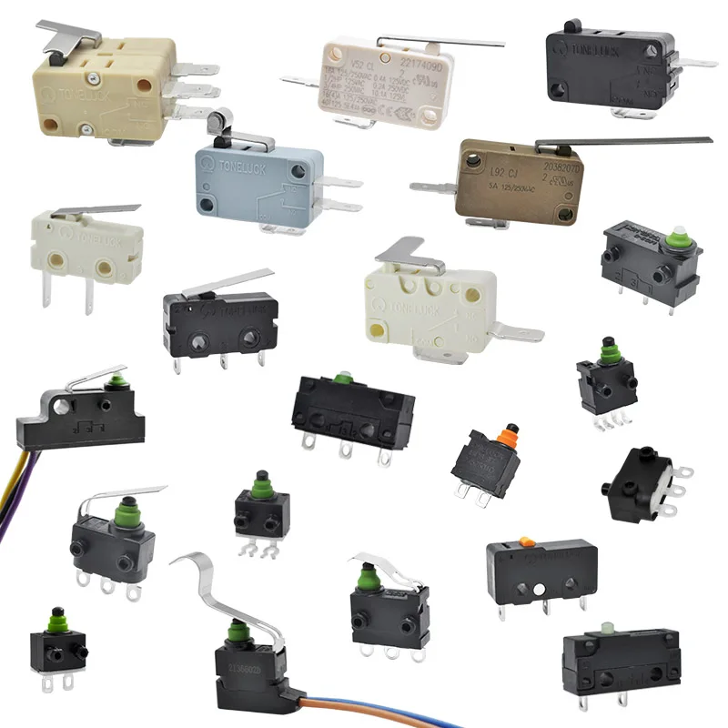 Toneluck Series 40t125 40t85 T105 1E4 5E4 240V 3 Pins 125V Waterproof Roller Lever Snap Action Electrical Micro Switch